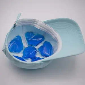 Durable Quick-Cool PVC Ice Pack, Reusable Gel Ice Bag for Adults, Summer Hat Cooling Insert, Portable Head Cool Pad, Sports Outdoor Activities Soft