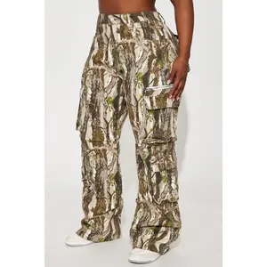 Sneak Attack Non Stretch Camo Cargo Jean - Taupe/combo