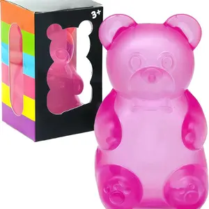 1/4 Counts Soft Jelly Filled Sensory Toy, Stretchable Squeeze Stress Relief Fidget Toy, Ideal for Birthday Gifts, Goodie Bag Fillers, Classroom Rewards