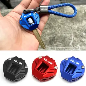 For SUZUKI GSR750 GSR400 GSR600 GSR 750 400 600 All Year Motorcycle accessories Aluminum Key Cover Case S Keyring Keychain