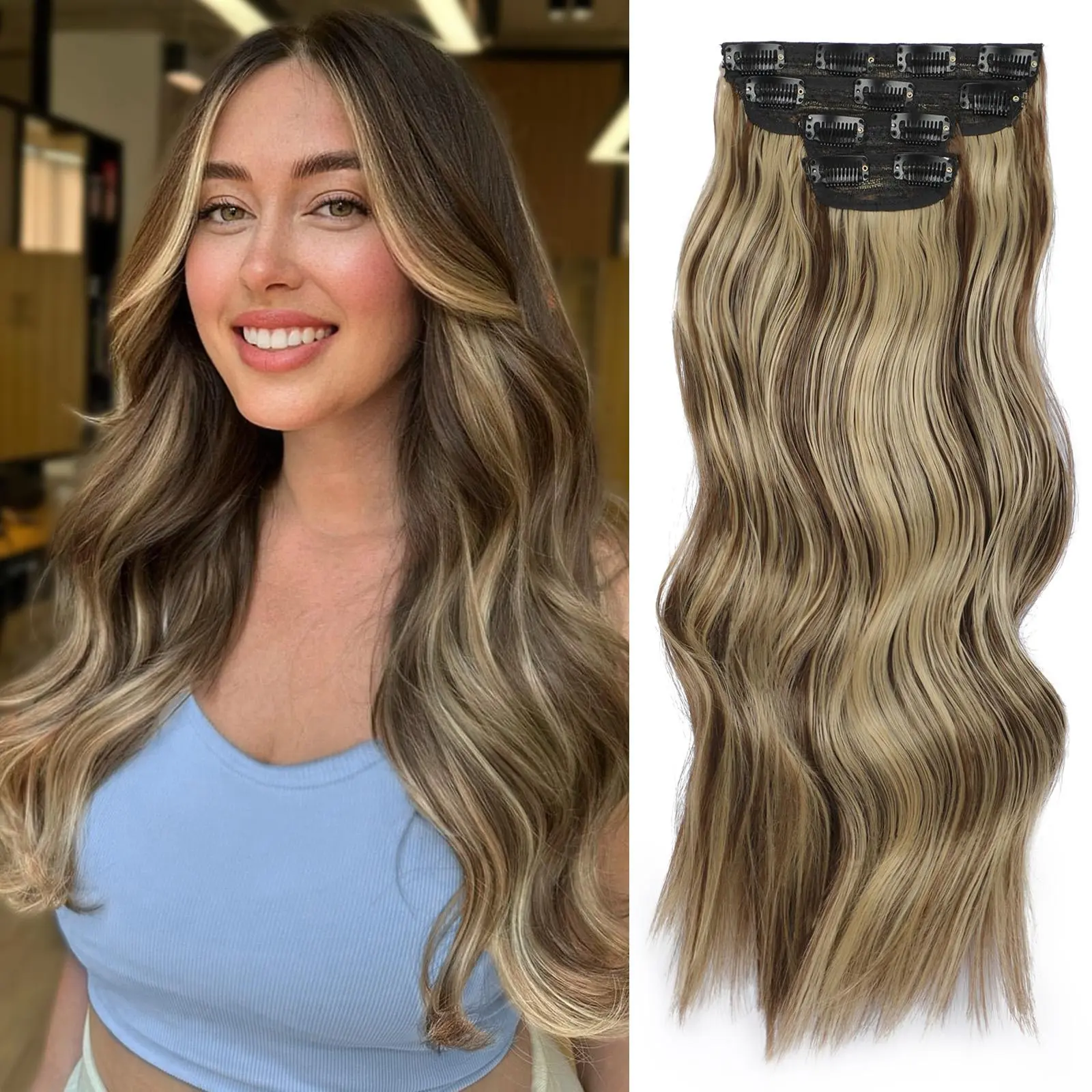 H10/28# Brown mix Dirty Blonde（20inch）