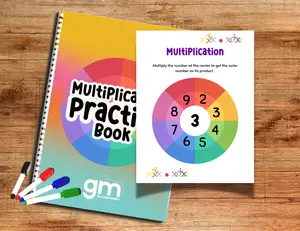 Dry Erase Multiplication Workbook: Repetition Made Fun for Mastering Math Facts