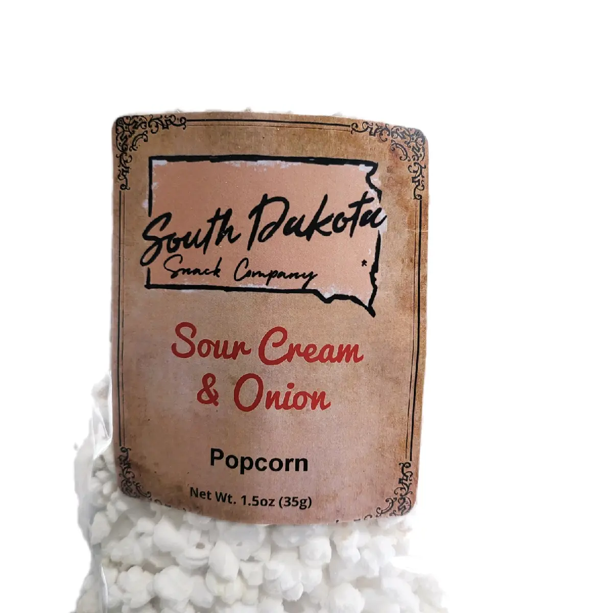 SD Snack Company Sour Cream Onion Popcorn 1.5oz Bag - Small Batch, Crunchy and Delicious Snack - Savory Crispy Flavor
