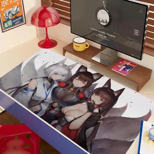 anime azur lane Mouse Pad 90x40CM non-slip Gaming Mousepad Gamer E-Sports Mouse Mat Game Mechanical Keyboard XXL Desk Mat