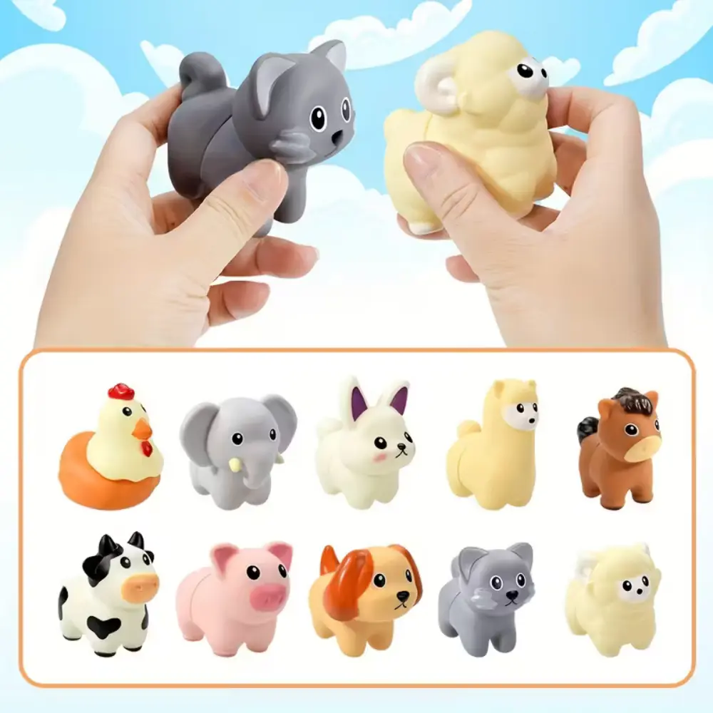 Animal Design Shape Sorter Toy - Double-Sided Color Matching Puzzle, Interactive Talking Tactile Preschool Educational Tool, Christmas Gift for Kids
