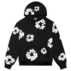 Denim Hoodie TrMen Women Flower Hoodies Youth Puff Print Y2k Set Sweatshirt Teen Clothing Designer Trendy Spring Outfits Cute Tops Unisex Sweater Casual Classic