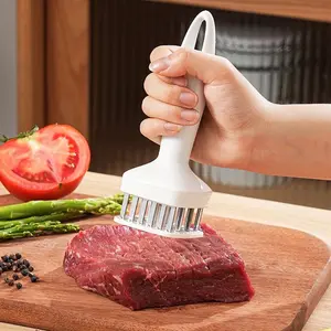Stainless Steel Automatic Rebound Meat Tenderizer Needle Utensil, Ideal for Home Cooking, Grilling of Beef, Chicken, Pork, Utensils