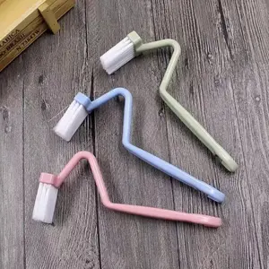 3-Piece Coffee Machine Brush Set, No Dead Corners Tea Maker Cleaner, Home Coffee Bar Tea Room S-Type Kitchen Cleaning Brushes