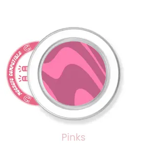 abbyrose Twisted Zebra Phone Grip with magnet Clear Pinks