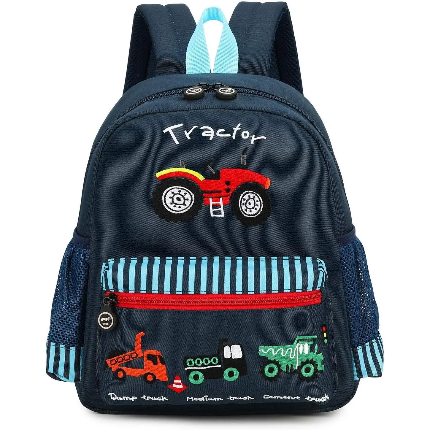 P-CPB023   Cute Zoo Little 3d Backpack Kids Backpack for Boys and Girls Toddler Backpack Waterproof Preschool(Deep Blue Car)
