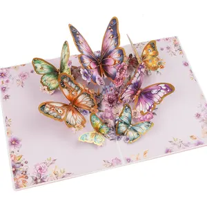 【Mother’s Day Gift】Pop-Up Butterfly Card，surprise Your Mom & Loved Ones，perfect Gift for Mom, Friend, or Family,Perfect Gift Idea/Holiday gifts，birthday present，Anniversary gift