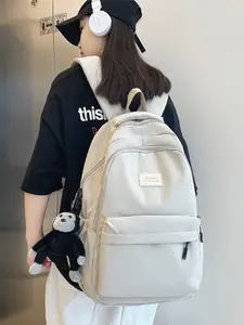 2026 New Versatile Backpack, Lightweight Durable College Bookbag, Unisex Casual Travel Backpack with Star Charm, All Seasons Preppy Style