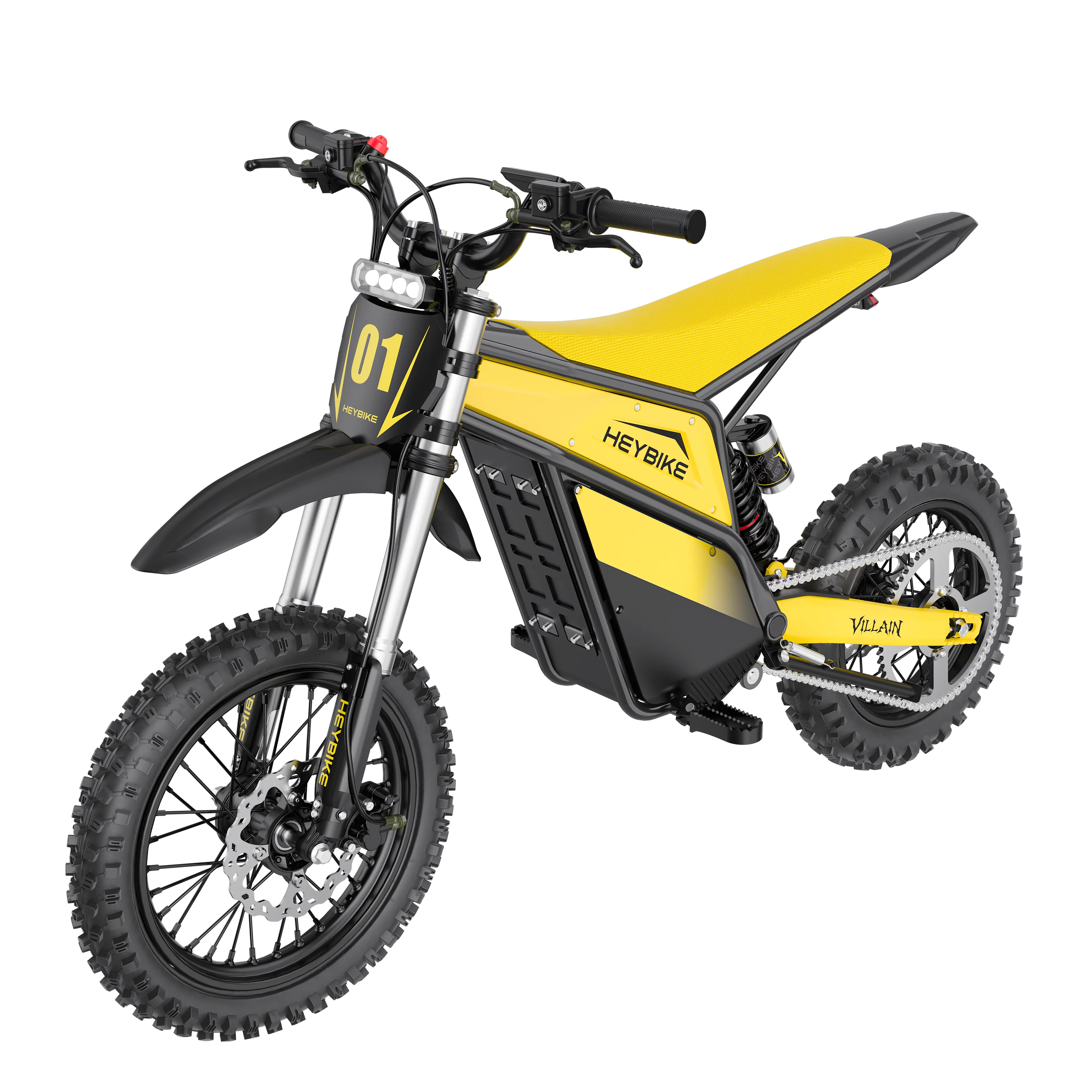 HEYBIKE VILLAIN Electric Bike, 4160W Peak Power, 190Nm Torque, 45 MPH Top Speed, Up to 50 Mi Range, 52V 26Ah Removable Battery, All-Terrain Fat Tires, Hydraulic Suspension, UL 2849 Certified, Magnetic Safety Cut-Off