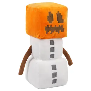 Cute mincraft Snow Golem Plush Toy, 1 Count Soft Stuffed Figure from video Games, Cozy Snuggle Companion for Bedroom & Living Room, Ideal Gift for Game-Loving Kids. plushie