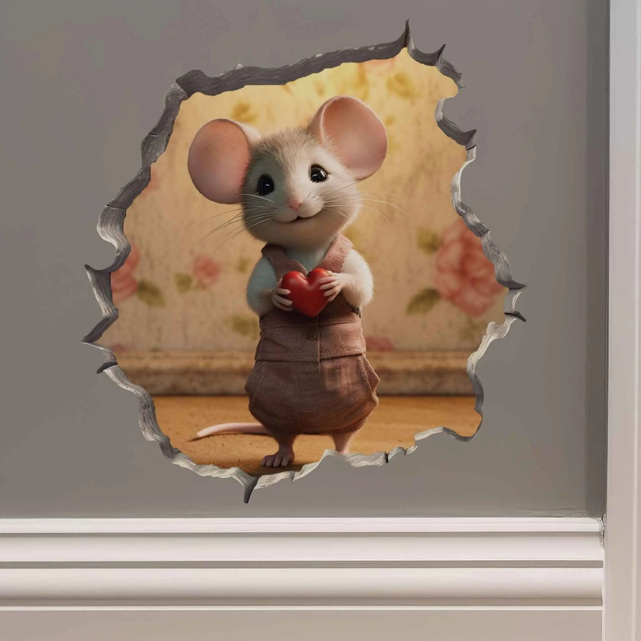 Sweetheart Mouse Hole Decal