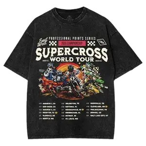 Supercross Shirt 2026 World Tour Washed Tee, Stadium Series, Motocross, Unisex Shirt, Webb, Sexton, Lawrence, Tomac, Roczen, Moto Gift