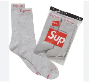 Supreme x Hanes Socks Grey (4 PACK)