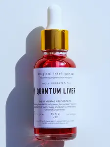 QUANTUM LIVER Holy Oil - 40 Days Vibration at 3rd Chakra Frequency for Spiritual Awakening & Liver-Vibration - Natural & Vibrated for Enhanced Consciousness