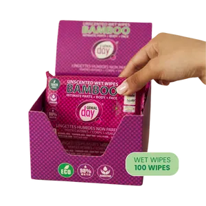 Unscented bamboo wet wipes bundle
