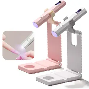 Nail Lamp, Nail Lamp Stand Set, Adjustable Stand, Rechargeable USB Nail Lamp - with Temperature Display, Nail Dryer, Fast, Mini, Portable, Nail Tools - Great for Home and Nail Salon Use, Women's Nail Tools Accessories, Led Nail Light, Holiday Gifts