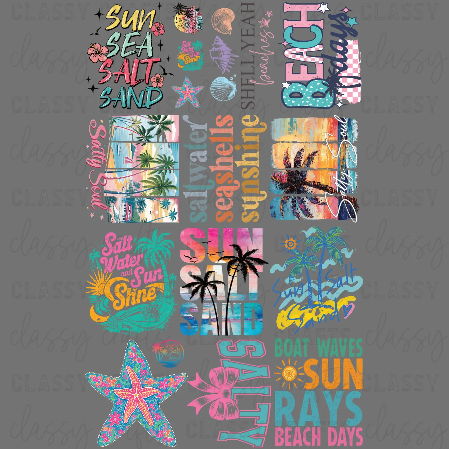 Salty Soul - 30x48 - PREMADE GANG SHEET