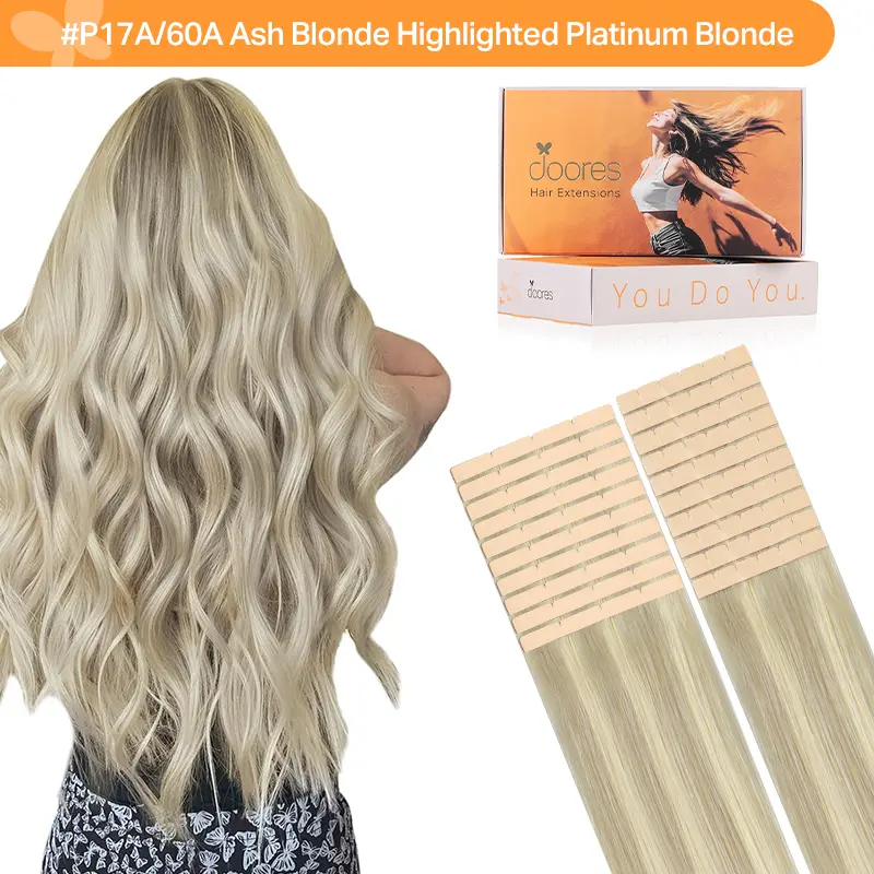 #P17A/60A Ash Blonde Highlighted Platinum Blonde