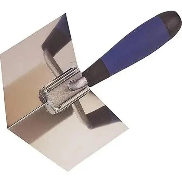 Tools Drywall Corner Tool - Flexes for perfect 90 degree corner when mudding drywall - High grade stainless steel sheetrock corner trowel - Ergonomic grip - Lifetime warranty