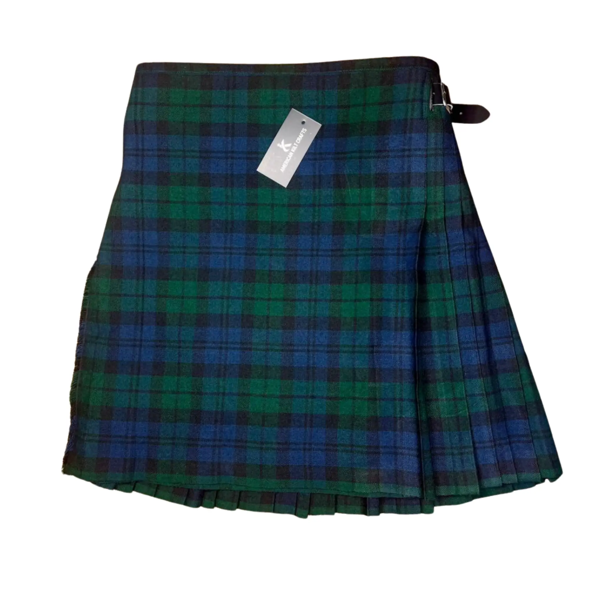Men's Black Watch Tartan Kilt Traditional Scottish Highland Wear Pleated Clan Kilt for Weddings Festivals