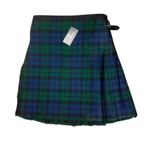 Men's Black Watch Tartan Kilt Traditional Scottish Highland Wear Pleated Clan Kilt for Weddings Festivals