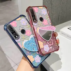 1 Piece P30 Colorful pictures Flexible Phone Case Cover Designed Suitable For huawei P30 Lite Featuring Stylish And Stand For Street