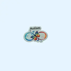 Autism Acceptance Infinity Symbol Butterfly Magnet for Awareness and Support