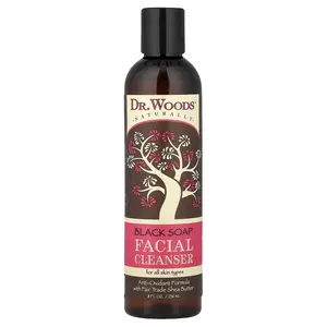 Dr. Woods Black Soap Facial Cleanser, For All Skin Types , 8 fl oz (236 ml)