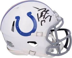 Peyton Manning Denver Broncos and Indianapolis Colts Autographed Half and Half Speed Mini Helmet - Fanatics Authentic Certified