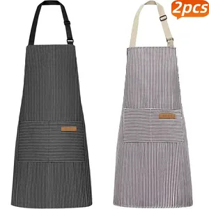Essential Cooking Set! Multicolor Chef Apron - Adjustable & Practical Pockets Unisex Durable Easy Wash, Perfect Kitchen Accessory Kitchen Cooking Aprons