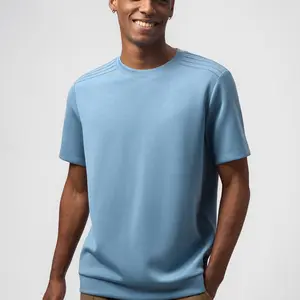 Fioboc Men's Modal Blend Short Sleeve Tee Shoulder Stitch