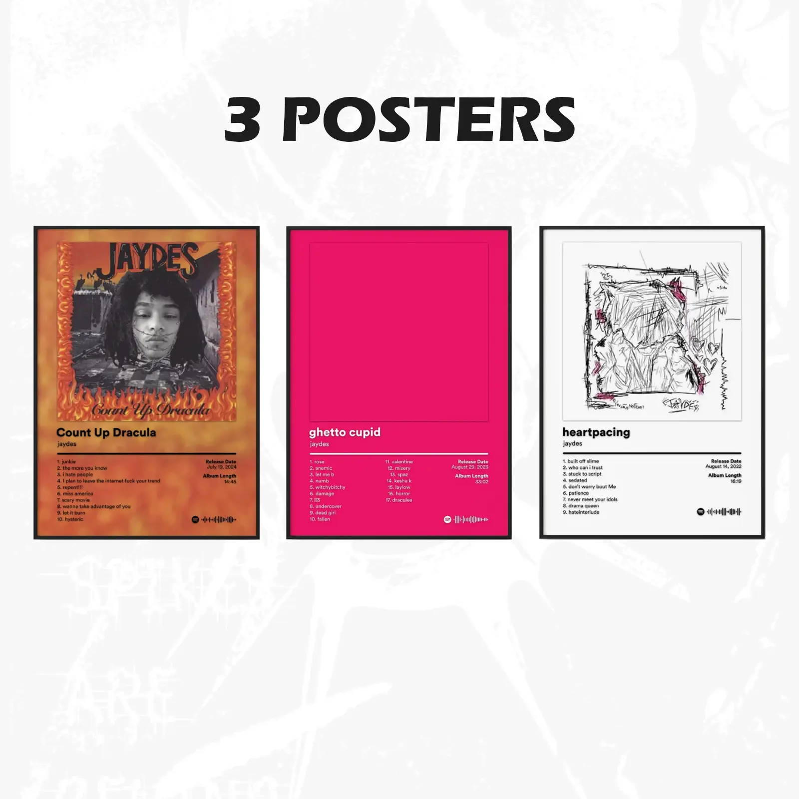 SET Jaydes Album Cover Poster Premium Wall Art Poster Unframed HD Print Home Office Decor Unique Trendy Gift