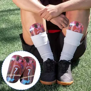 Mini Master Football Shin Guards, Thickened, Unisex, Lightweight and Compact, Fits Calf Comfortably, Suitable for All Seasons, Soccer Training Equipment
