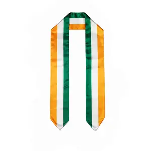 Ireland Flag Graduation Stole, Sash, Irish, Scarf, Gift, Students, High Quality, High School, College, Scarves, Adults, Men and Women, Satin