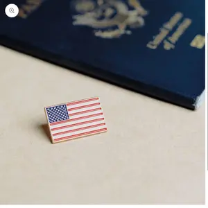 American Flag Pin Rectangle 50 stars 13 stripes (1 Pin)