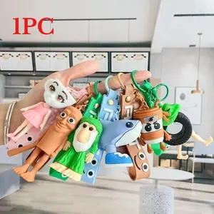 Tralalero Tralala Keychains, Keychain for bags, Tungtung Sahur Brainrot Anime Action Figure Key Ring, Cartoon Bag Charm for Backpacks and Car Keys, Pendant for Kids and Fans, Collectible Toy Keychain for Gifts, Keychain Series Figures