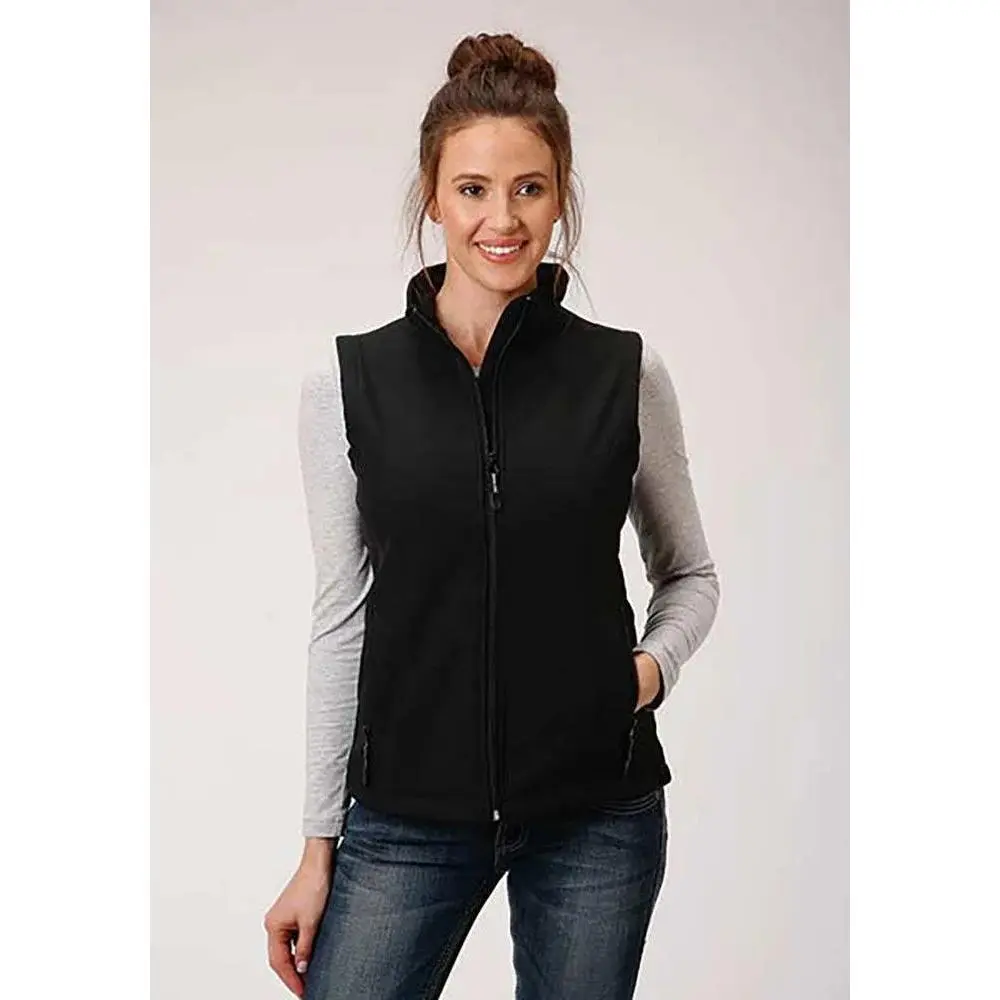 Roper Softshell Vest with Fleece Lining (Black) - Women's Vest