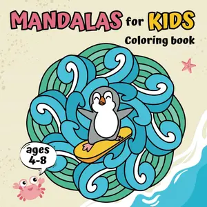 Kawaii Mandala: Coloring Book for Kids Ages 4-8: Bold and Easy Mandalas with Cute Animals and Other Simple Motifs – a Wonderful Gift Idea for Boys and Girls