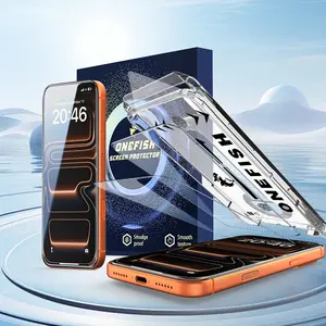 One Fish Screen Protector 2 Pack for iPhone & Samsung Privacy Protection  Dust Free Crystal Clear  Scratch-Resistant