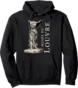 The Louvre Museum Paris France Winged Victory Pullover Hoodie - Taylorde Shop 76B0DLVS5MVZ