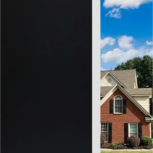 Privacy Full Shade Window Film, 100% Blockage, Strong Light Blocking, Cooling Insulation, Static Adhesive, Glass Protection Sticker