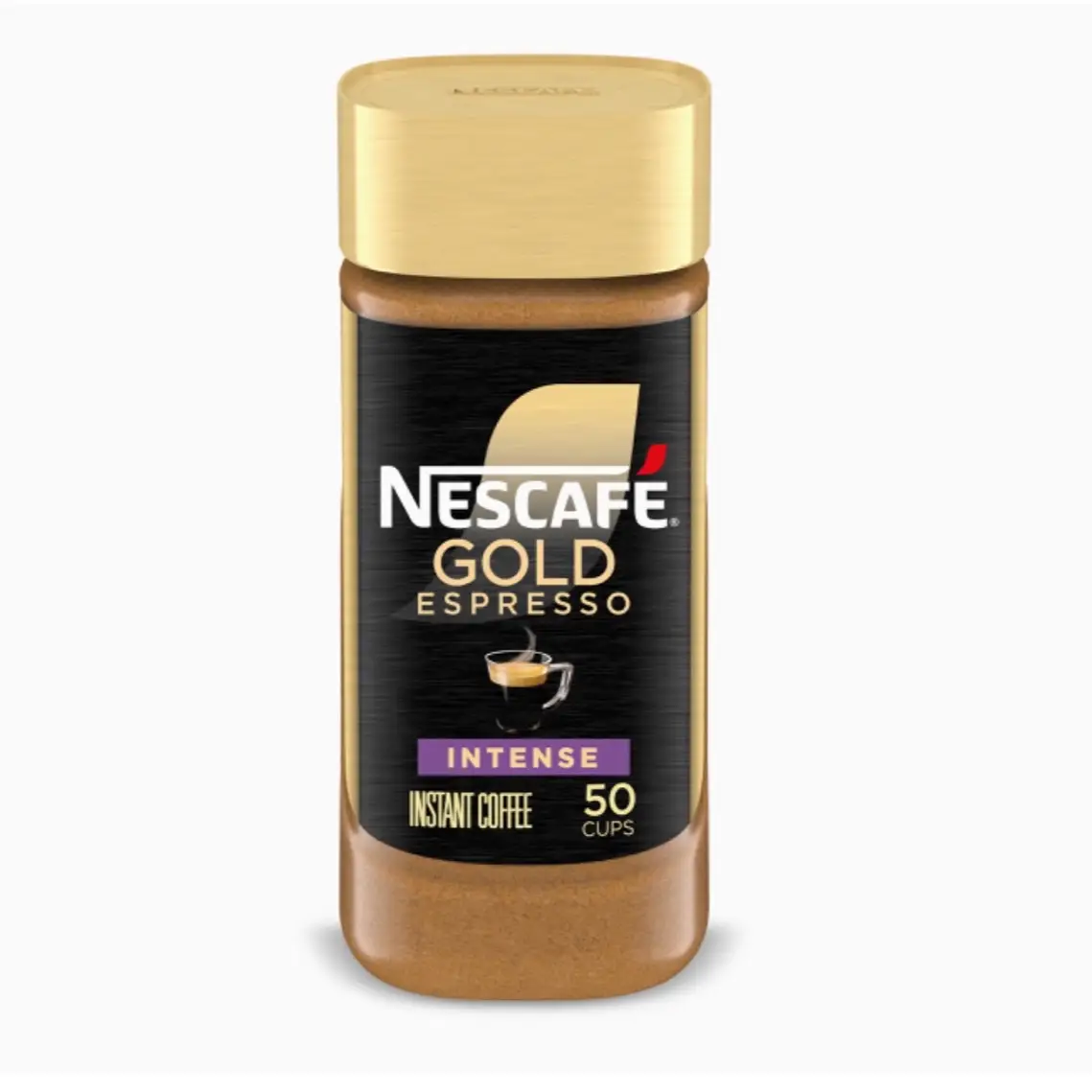 NESCAFÉ Gold Espresso intense, Instant Coffee, 3.5 oz Creamy Beverage