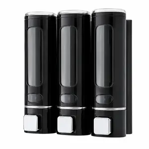 Wall-Mounted Shower Soap Dispenser – 3-in-1 – Triple Chamber 3×400ml Shampoo, Conditioner & Body Wash Dispenser, Refillable Bathroom Organizer, Space-Saving Pump Bottle Holder