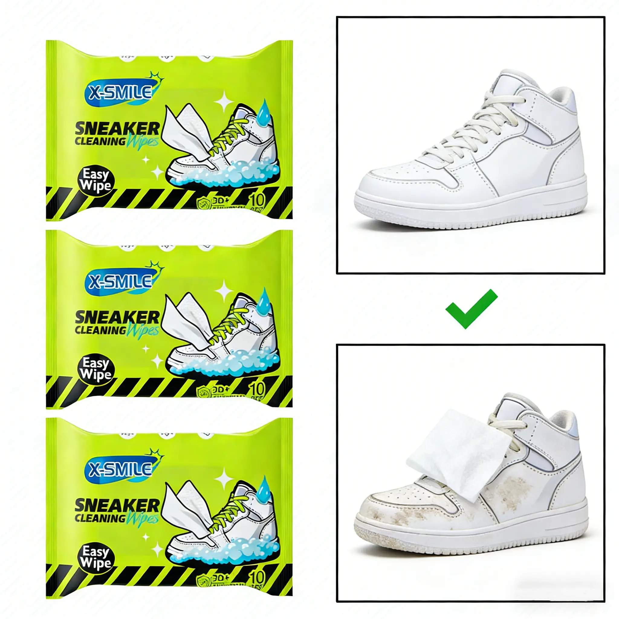 3 Pack 10 Pcs Shoe Sneaker Wipes Cleaner Quick Wipes Disposable Travel Portable Removes Dirt, Stains 3 Pack 10 Pcs Shoe Sneaker Wipes Cleaner Quick Wipes Disposable Travel Portable Removes Dirt, Stains