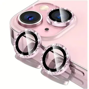 9H Anti-scratch Crystal Camera Lens Protector, Full Lens Coverage Camera Lens Protective Film, Phone Accessories for iPhone 11/12/13/14/15/16 Pro Max, Cases