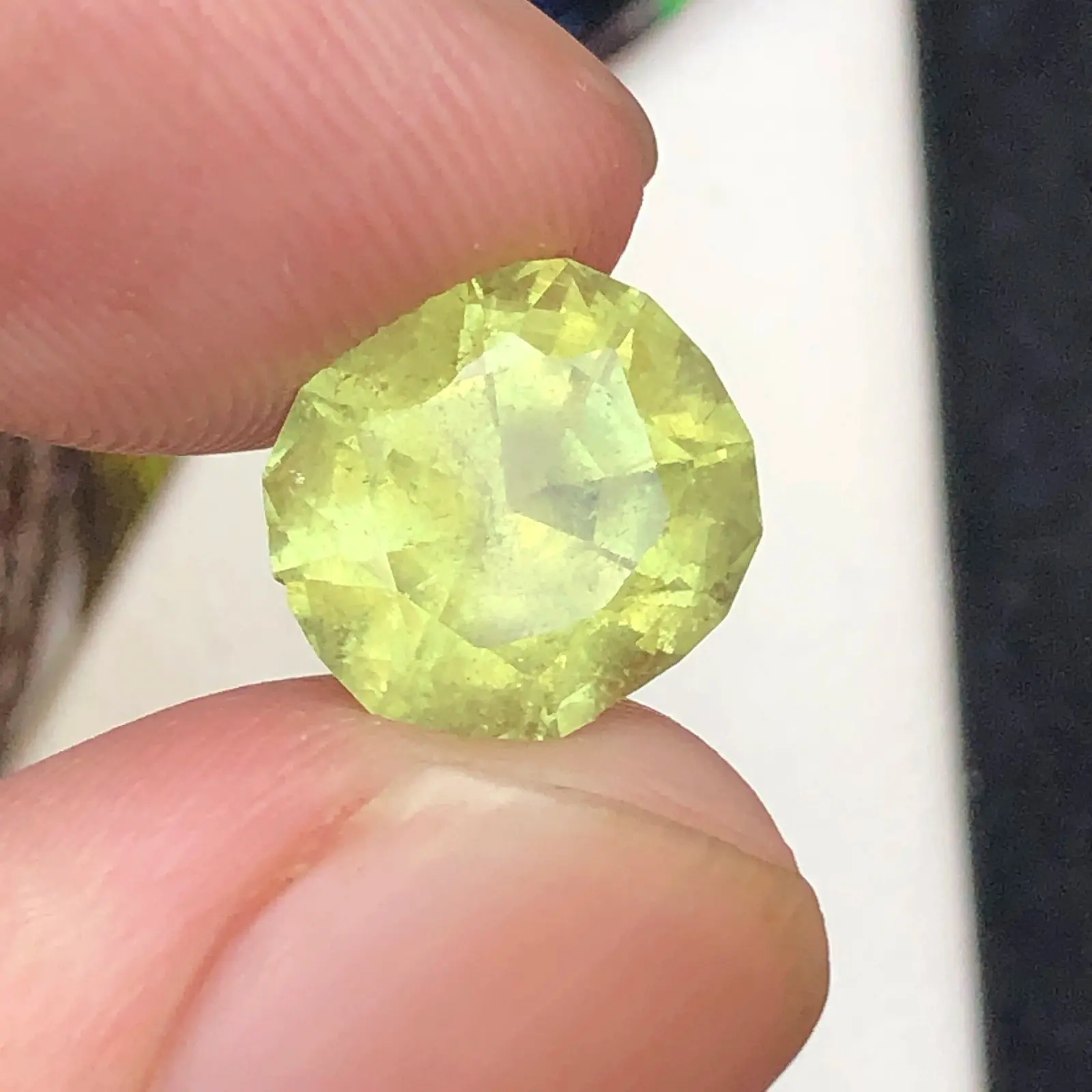 (3.62ct) Natural Yellow Tourmaline - Rare "Canary" Hue - Precision Octagon Cut - Afghanistan (WAV64)